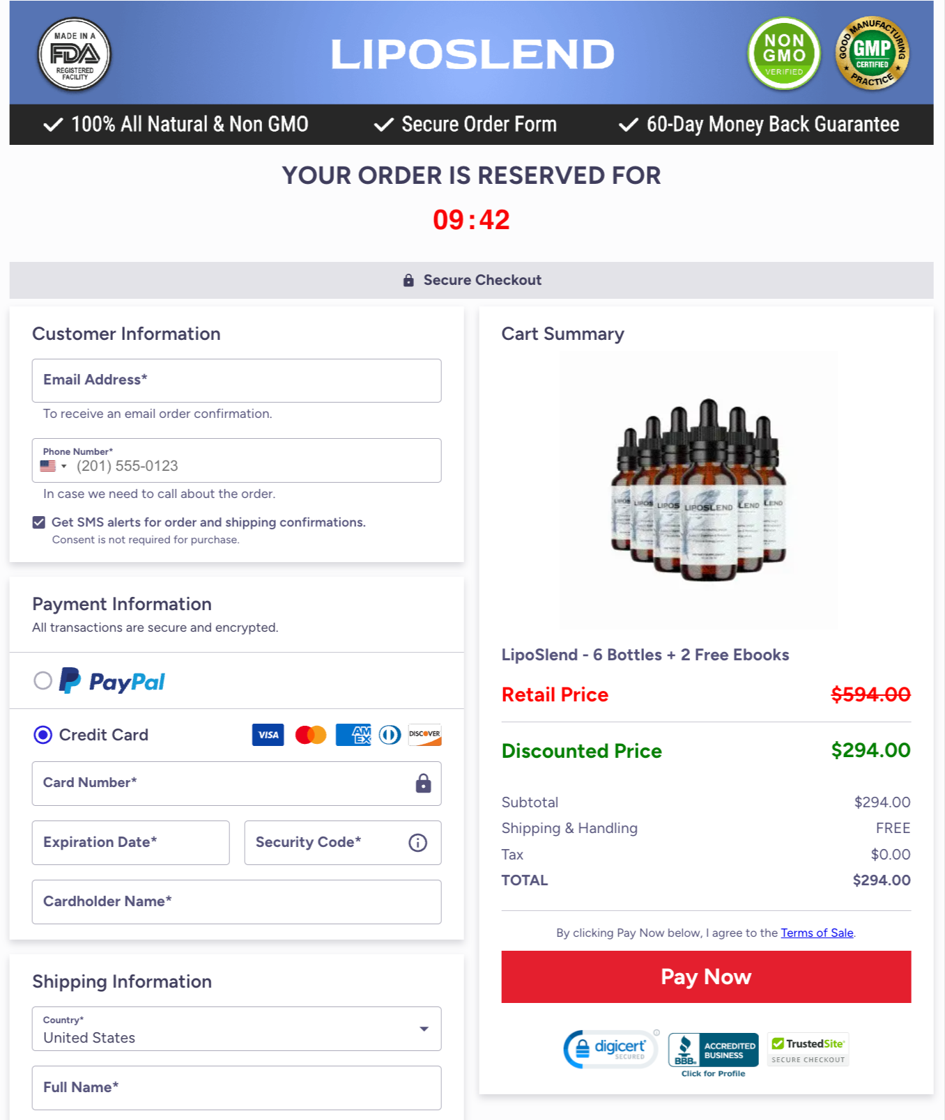 liposlend-pricing-table